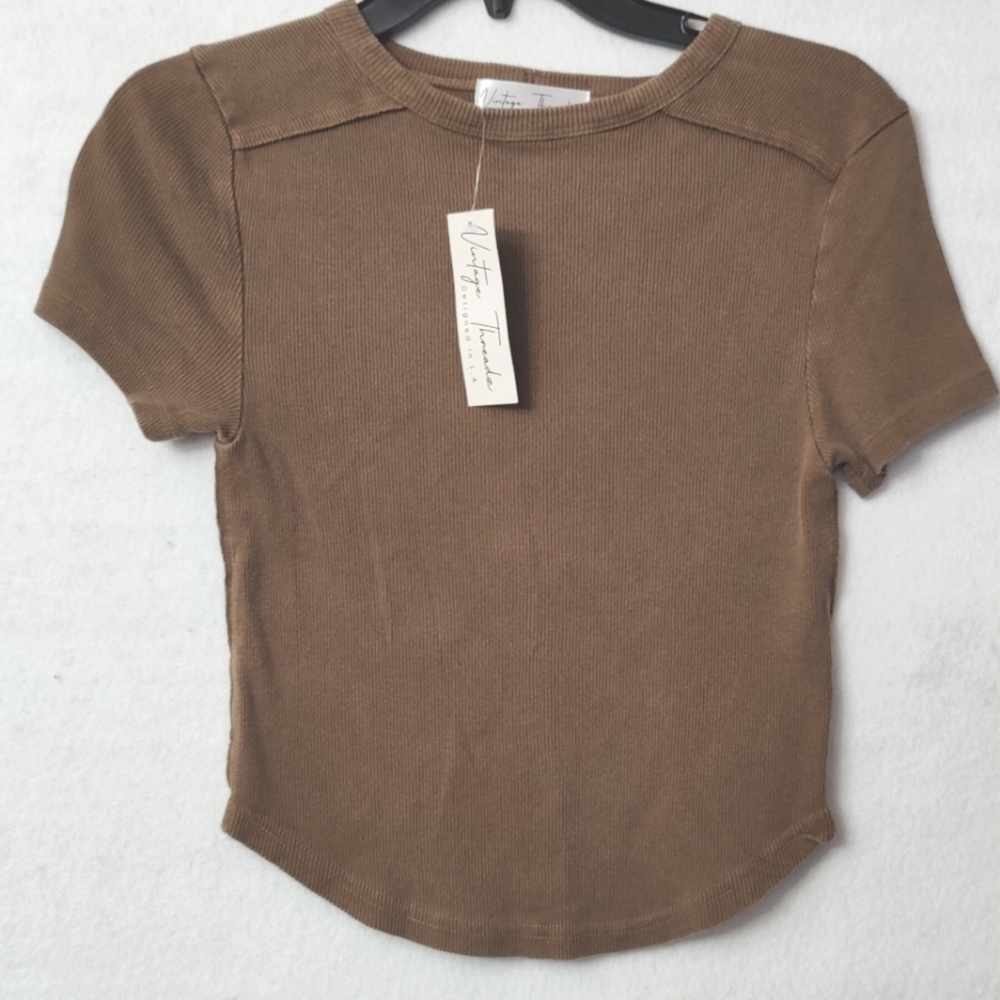 vintage threads designed in l.a Tank Top‎ Color Brown Size Medium